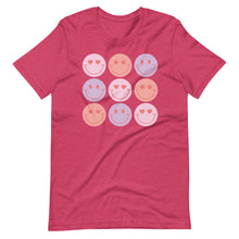 Load image into Gallery viewer, Smiley Valentines Bella Canvas Unisex t-shirt
