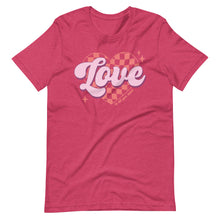 Load image into Gallery viewer, Retro Heart Love is all you need Bella Canvas Unisex t-shirt
