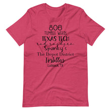 Load image into Gallery viewer, 806 Lubbock Tx Bella Canvas Unisex t-shirt
