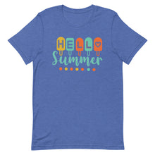 Load image into Gallery viewer, Hello Summer Popsicle Bella Canvas Unisex t-shirt
