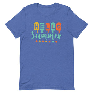 Hello Summer Popsicle Bella Canvas Unisex t-shirt