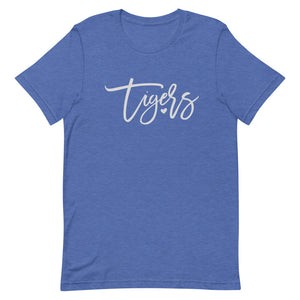 Tigers Script Font Bella Canvas Unisex t-shirt