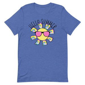 Hello Summer Sunshine Bella Canvas Unisex t-shirt