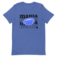 Load image into Gallery viewer, Football Mama Blue Football Bella Canvas Unisex t-shirt
