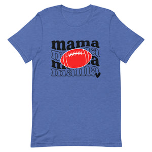 Football Mama Red Football Bella Canvas Unisex t-shirt