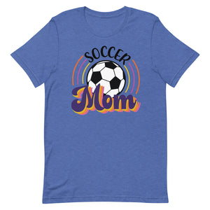 Colorful Soccer Mom Bella Canvas Unisex t-shirt