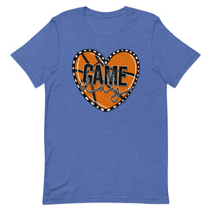 Basketball Heart Game Day Bella Canvas Unisex t-shirt