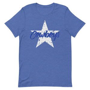 Dallas Cowboys Distressed Star Bella Canvas Unisex t-shirt