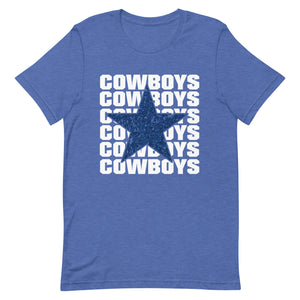 Dallas Cowboys Distressed Star Bella Canvas Unisex t-shirt