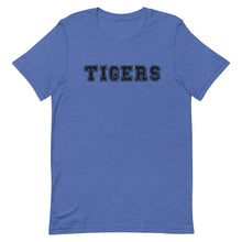 Load image into Gallery viewer, Varsity Tiger Font Bella Canvas Unisex t-shirt

