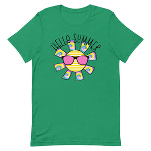 Hello Summer Sunshine Bella Canvas Unisex t-shirt