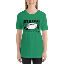 Load image into Gallery viewer, Football Mama White Football  Bella Canvas Unisex t-shirt
