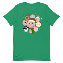 Load image into Gallery viewer, Christmas Smiley Bella Canvas Unisex t-shirt

