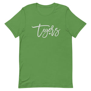 Tigers Script Font Bella Canvas Unisex t-shirt