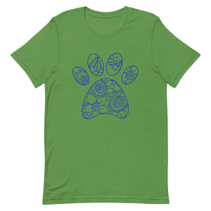 Mandalay Outline Tiger Paw Bella Canva Unisex t-shirt