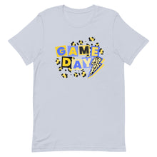 Load image into Gallery viewer, Game Day Blue and Yellow Eclectic Bella Canvas Unisex t-shirt
