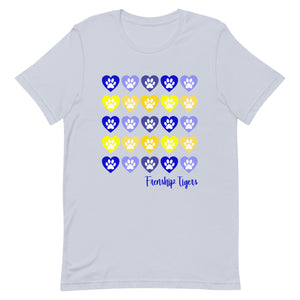 Lots of Hearts Frenship Tigers Bella Canvas Unisex t-shirt