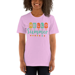 Hello Summer Popsicle Bella Canvas Unisex t-shirt