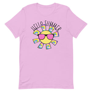 Hello Summer Sunshine Bella Canvas Unisex t-shirt