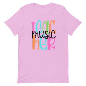 Music Teacher Colorful Unisex t-shirt