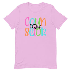 Counselor Clerk Colorful Bella Canvas Unisex t-shirt