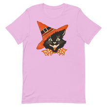 Load image into Gallery viewer, Vintage Halloween Black Cat Bella Canvas Unisex t-shirt

