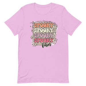 Spooky Vibes Leopard Bella Canvas Unisex t-shirt