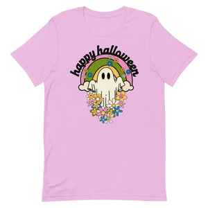 Retro Happy Halloween Ghost Unisex t-shirt