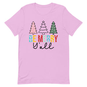 Be Merry Y'all Bella Canvas Unisex t-shirt