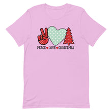 Load image into Gallery viewer, Peace Love Christmas Bella Canvas Unisex t-shirt
