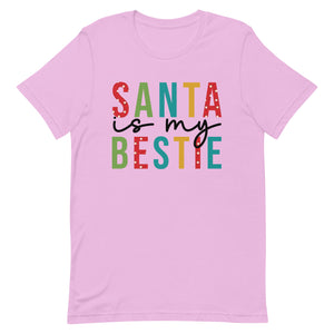 Santa is my Bestie Bella Canvas Unisex t-shirt