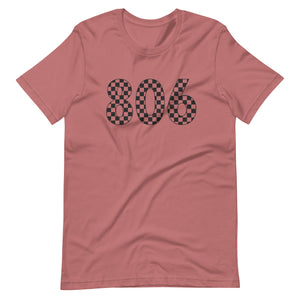 806 Checkered Bella Canvas Unisex t-shirt