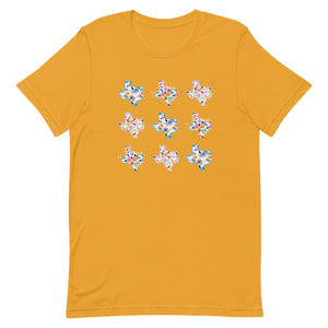 Multi Floral Texas Bella Canvas Short-sleeve unisex t-shirt