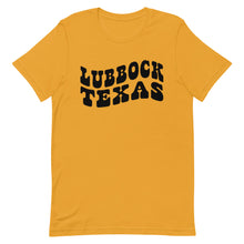 Load image into Gallery viewer, Lubbock Texas Retro Font Bella Canvas Unisex t-shirt
