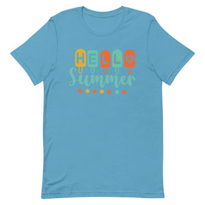 Hello Summer Popsicle Bella Canvas Unisex t-shirt