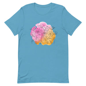 Watercolor Floral Bella Canvas Unisex t-shirt