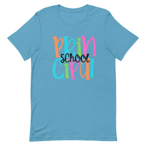 Colorful School Principal Bella Canvas Unisex t-shirt