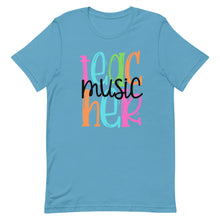 Load image into Gallery viewer, Music Teacher Colorful Unisex t-shirt
