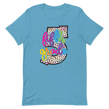 Load image into Gallery viewer, Fifth Grade Colorful Leopard Bella Canvas  Unisex t-shirt
