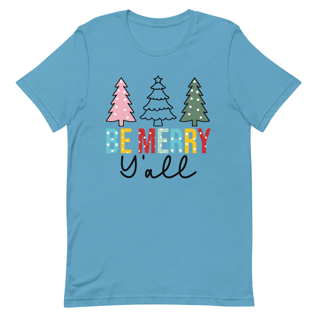 Be Merry Y'all Bella Canvas Unisex t-shirt