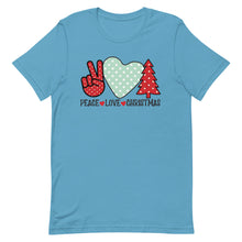 Load image into Gallery viewer, Peace Love Christmas Bella Canvas Unisex t-shirt
