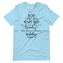 Load image into Gallery viewer, 806 Lubbock Tx Bella Canvas Unisex t-shirt
