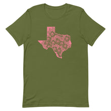 Load image into Gallery viewer, Pink Floral Texas Bella Canvas Unisex t-shirt
