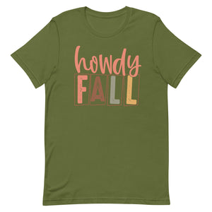 Howdy Fall Bella Canvas Unisex t-shirt