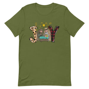 JOY Christmas Bella Canvas Unisex t-shirt