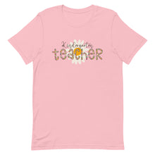 Load image into Gallery viewer, Kindergarten Teacher Leopard Floral Bella Canvas Unisex t-shirt
