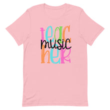 Load image into Gallery viewer, Music Teacher Colorful Unisex t-shirt
