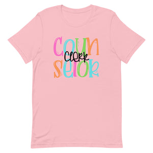 Counselor Clerk Colorful Bella Canvas Unisex t-shirt