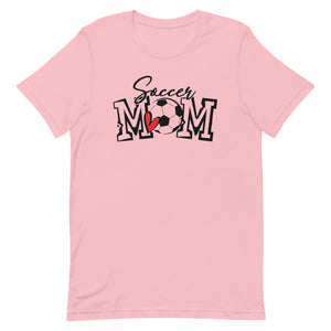 Soccer Mom Mini Heart Bella Canvas Unisex t-shirt