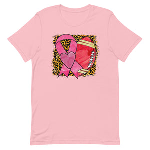 Breast Cancer Football Unisex t-shirt